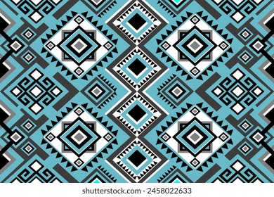 Geometric ethnic navajo, netive america pattern traditional Design for seamless pattern,background,carpet,wallpaper,clothing,Batik,fabric,Vector illustration.style