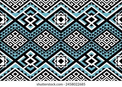 Geometric ethnic navajo, netive america pattern traditional Design for seamless pattern,background,carpet,wallpaper,clothing,Batik,fabric,Vector illustration.style