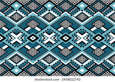 Geometric ethnic navajo, netive america pattern traditional Design for seamless pattern,background,carpet,wallpaper,clothing,Batik,fabric,Vector illustration.style