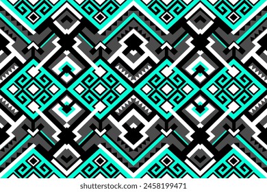 Geometric ethnic navajo, netive america pattern traditional Design for seamless pattern,background,carpet,wallpaper,clothing,Batik,fabric,Vector illustration.style