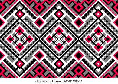 Geometric ethnic navajo, netive america pattern traditional Design for seamless pattern,background,carpet,wallpaper,clothing,Batik,fabric,Vector illustration.style