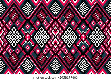 Geometric ethnic navajo, netive america pattern traditional Design for seamless pattern,background,carpet,wallpaper,clothing,Batik,fabric,Vector illustration.style