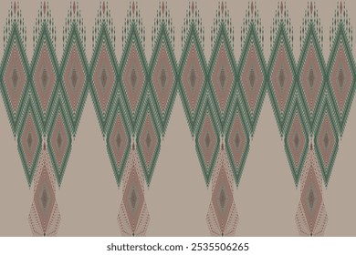 Geometric ethnic oriental details ikat seamless pattern traditional Design for background,carpet,wallpaper,clothing,wrapping,Batik,fabric,Vector illustration embroidery style. Native cloth.