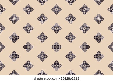Geometric ethnic oriental details ikat seamless pattern traditional Design for background,carpet,wallpaper,clothing,wrapping,Batik,fabric,Vector illustration embroidery style.detail beautiful flowers 