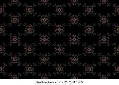 Geometric ethnic oriental details ikat seamless pattern traditional Design for background,carpet,wallpaper,clothing,wrapping,Batik,fabric,Vector illustration embroidery style. Cloth fabric pattern.