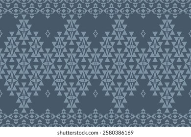 Geometric ethnic oriental details ikat seamless pattern traditional Design for background,carpet,wallpaper,clothing,wrapping,Batik,fabric,Vector illustration embroidery style. Sarong fabric pattern.