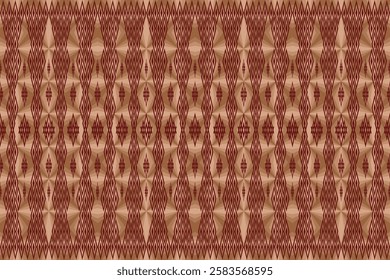 Geometric ethnic oriental details ikat seamless pattern traditional Design for background,carpet,wallpaper,clothing,wrapping,Batik,fabric,Vector illustration embroidery style. Beautiful fabric.