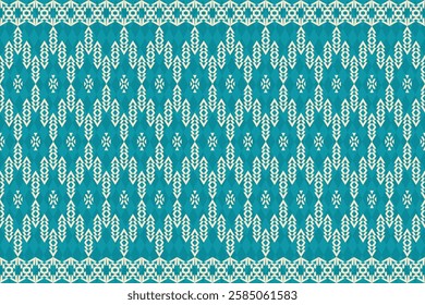 Geometric ethnic oriental details ikat seamless pattern traditional Design for background,carpet,wallpaper,clothing,wrapping,Batik,fabric,Vector illustration embroidery style. Sarong, Skirt fabric.