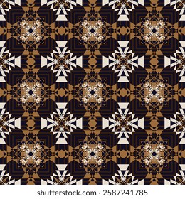 Geometric ethnic oriental details ikat seamless pattern traditional Design for background,carpet,wallpaper,clothing,wrapping,Batik,fabric,Vector illustration embroidery style. Native art fabric.