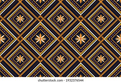 Geometric ethnic oriental floral seamless pattern traditional Design,Abstract ethnic geometric pattern design for background or wallpaper,illustration,indian, print
