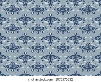 Geometric ethnic oriental ikat pattern. For background, textile, carpet, wallpaper, surface clothing, wrapping, batik, fabric. Traditional seamless tribal print.