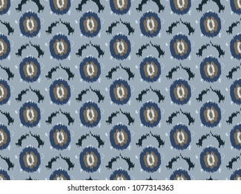 Geometric ethnic oriental ikat pattern. For background, textile, carpet, wallpaper, surface clothing, wrapping, batik, fabric. Traditional seamless tribal print.