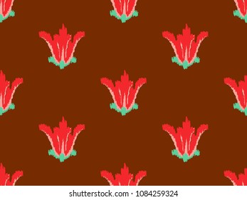 Geometric ethnic oriental ikat pattern. For background, textile, carpet, wallpaper, surface clothing, wrapping, batik, fabric. Traditional seamless tribal print.