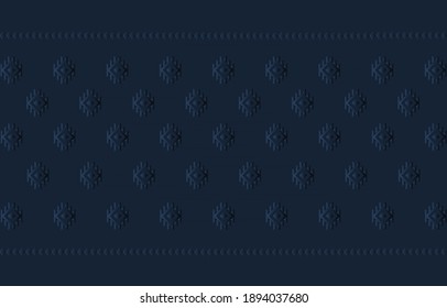 Geometric ethnic oriental ikat pattern traditional Design for background,carpet,wallpaper,clothing,wrapping,fabric,Vector illustration.embroidery style.
