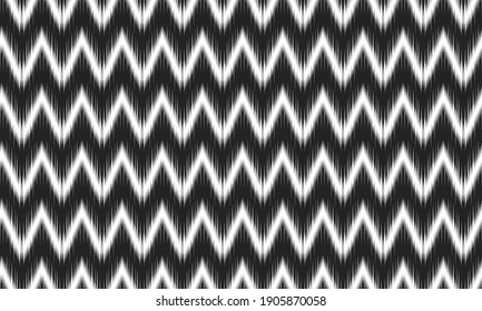 Patrón geométrico étnico oriental ikat tradicional Diseño para fondo, alfombra, papel pintado, ropa, envoltura,Batik,tela,Ilustración vectorial.estilo bordado.