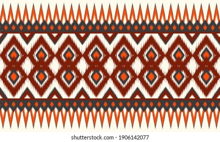 Geometrisches ethnisch-orientalisches Klimatmuster traditionelles Design für Hintergrund, Teppich, Tapete, Kleidung, Umhüllung, Batik, Stoff, Vektorgrafik.Stickereistil.