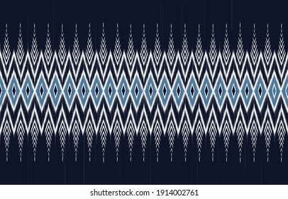 Geometric ethnic oriental ikat pattern traditional Design for background,wallpaper,surface,texture,clothing,fabric,carpet,wrapping.embroidery style.Vector illustration