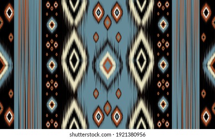 Geometrisches ethnisch-orientalisches Klimatmuster traditionelles Design für Hintergrund, Teppich, Tapete, Kleidung, Umhüllung, Batik, Stoff, Vektorgrafik.Stickereistil.