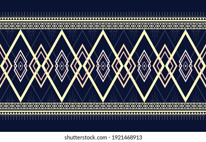 Patrón geométrico étnico oriental ikat tradicional Diseño para fondo, alfombra, papel pintado, ropa, envoltura, tela, ilustración vectorial.