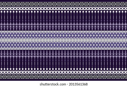 Geometric ethnic oriental ikat pattern traditional Design for background,carpet,wallpaper,clothing,wrapping,batic,fabric,vector illustration.embroidery style.