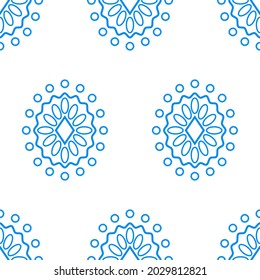 Geometric ethnic oriental ikat pattern traditional Design for background,carpet,wallpaper,clothing,wrapping,Batik,fabric,Vector illustration.embroidery style.
