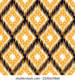 Patrón geométrico étnico oriental ikat tradicional Diseño para fondo, alfombra, papel pintado, ropa, envoltura,Batik,tela,Ilustración vectorial.estilo bordado.