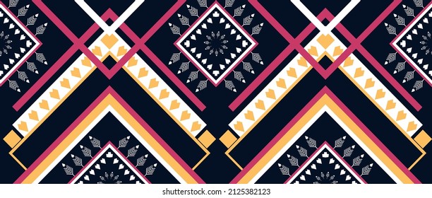 Geometric ethnic oriental ikat pattern traditional Design.Geometric ethnic oriental pattern traditional Design for background,carpet,wallpaper,clothing,wrapping,fabric,embroidery style.wave.line.Eps10