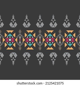 Geometric ethnic oriental ikat pattern traditional Design.Geometric ethnic oriental pattern traditional Design for background,carpet,wallpaper,clothing,wrapping,fabric,embroidery style.wave.line.Eps10