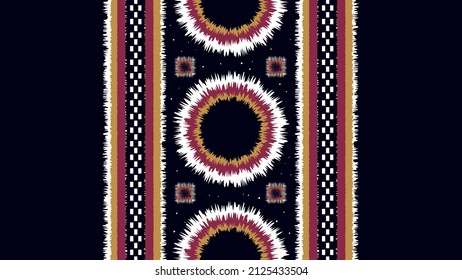 Geometric ethnic oriental ikat pattern traditional Design.Geometric ethnic oriental pattern traditional Design for background,carpet,wallpaper,clothing,wrapping,fabric,embroidery style.wave.line.Eps10