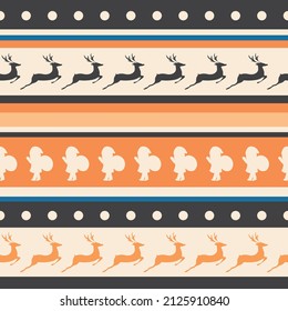 Patrón geométrico étnico oriental ikat tradicional Diseño. Patrón geométrico étnico oriental tradicional Diseño para fondo, alfombra, ropa, tela, bordado estilo.reno.christmas.santa.deer. arte