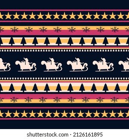 Geometric ethnic oriental ikat pattern traditional Design.Geometric ethnic oriental pattern traditional Design for backgroun,snow,clothing,fabric,embroidery style.christmas.santa.deer.Winter.star.tree