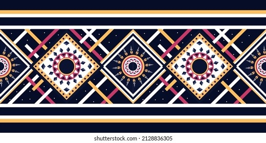 Geometric ethnic oriental ikat pattern traditional Design.Geometric ethnic oriental pattern traditional Design for background,carpet,wallpaper,clothing,wrapping,fabric,embroidery style.wave.line.Eps10