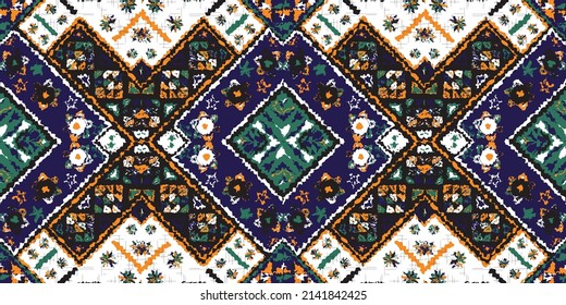 Geometric ethnic oriental ikat pattern traditional Design.Geometric ethnic oriental pattern traditional Design for background,carpet,wallpaper,clothing,wrapping,fabric,embroidery style.wave.line.Eps10