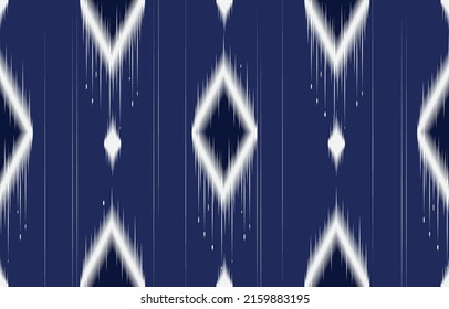 Geometric ethnic oriental ikat pattern traditional Design for background,carpet,wallpaper,clothing,wrapping,Batik,fabric,Vector illustration.