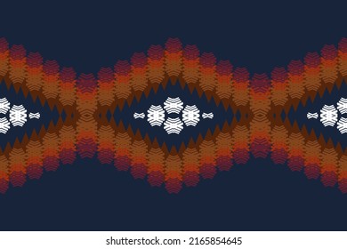 Geometric ethnic oriental ikat pattern traditional tribal Design for background,carpet,wallpaper,clothing,wrapping,batik,fabric,vector illustration. Embroidery style.