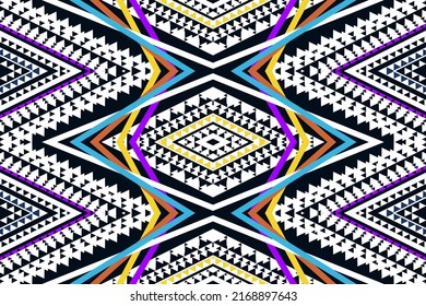 Geometric ethnic oriental ikat pattern traditional Design for background,carpet,wallpaper,clothing,wrapping,Batik,fabric,Vector illustration. Embroidery style. Greek Key