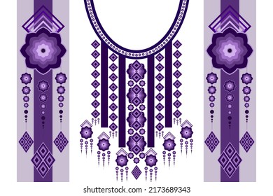 Patrón geométrico étnico oriental ikat tradicional Diseño para fondo, alfombra, papel pintado, ropa, envoltura,Batik,tela,Ilustración vectorial.estilo bordado,Patrón sin costura