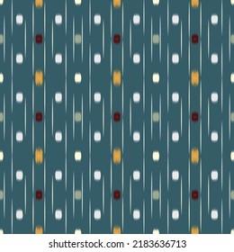 Geometric ethnic oriental ikat pattern traditional for background Design for carpet,wallpaper,clothing,wrapping,batik, fabric,Vector illustration embroidery style.