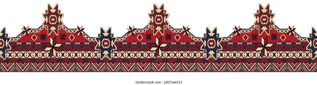 Patrón geométrico étnico oriental ikat tradicional Diseño para fondo, alfombra, papel pintado, ropa, envoltura, tela,
