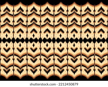Patrón de ikat oriental geométrico étnico tradicional,
diseño de patrones sin costura para fondo, alfombra, papel pintado, ropa, envoltura, batik, tela,ilustración vectorial.estilo bordado.