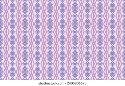 Geometric ethnic oriental ikat pattern traditional Design for background,carpet,wallpaper,clothing,wrapping,Batik,fabric,Vector illustration.embroidery style.