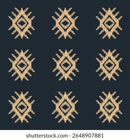 Geométrico étnico oriental ikat patrón tradicional Diseño para     fondo, alfombra, Fondo de pantalla, prendas de vestir, envoltura, Batik, tela, Ilustración vectorial.