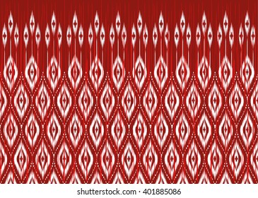Diseño tradicional geométrico étnico oriental ikat para fondo, alfombra, papel pintado, ropa, envoltura,Batik,tela,Ilustración vectorial.estilo bordado.