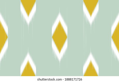 Geometric ethnic oriental ikat seamless pattern traditional Design for background,carpet,wallpaper,clothing,wrapping,Batik,fabric,Vector illustration.embroidery style.