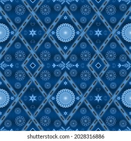Geometric ethnic oriental ikat seamless pattern traditional design for background, carpet, wallpaper, clothing, wrapping, batik, fabric, vector illustration, embroidery, home and decoration fabric.