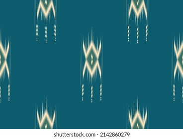 geometric ethnic oriental ikat seamless pattern traditional imitation yarn design for background rug wallpaper clothing wrap batik fabric embroidery style vector illustration