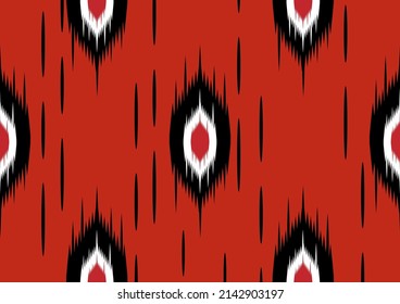 geometric ethnic oriental ikat seamless pattern traditional imitation yarn design for background carpet wallpaper clothing wrap batik fabric embroidery style vector illustration