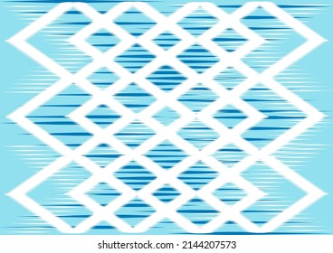 geometric ethnic oriental ikat seamless pattern traditional imitation yarn design for background carpet wallpaper clothing wrap batik fabric embroidery style vector illustration