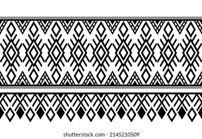 Geometric ethnic oriental ikat seamless pattern traditional Design for background,carpet,wallpaper,clothing,wrapping,Batik ,fabric ,embroidery style.