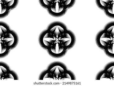 geometric ethnic oriental ikat seamless pattern traditional imitation yarn design for background carpet wallpaper clothing wrap batik fabric embroidery style vector illustration